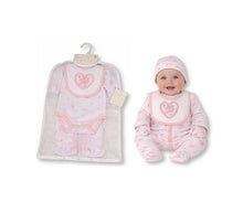 Load image into Gallery viewer, JUST FOR ME - BABY GIRLS 5 PIECE LAYETTE SET - FLOWERS