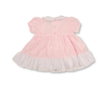 Load image into Gallery viewer, MY LITTLE CHICK - BABY DRESS WITH RUFFLES AND LACE COLLAR - PINK