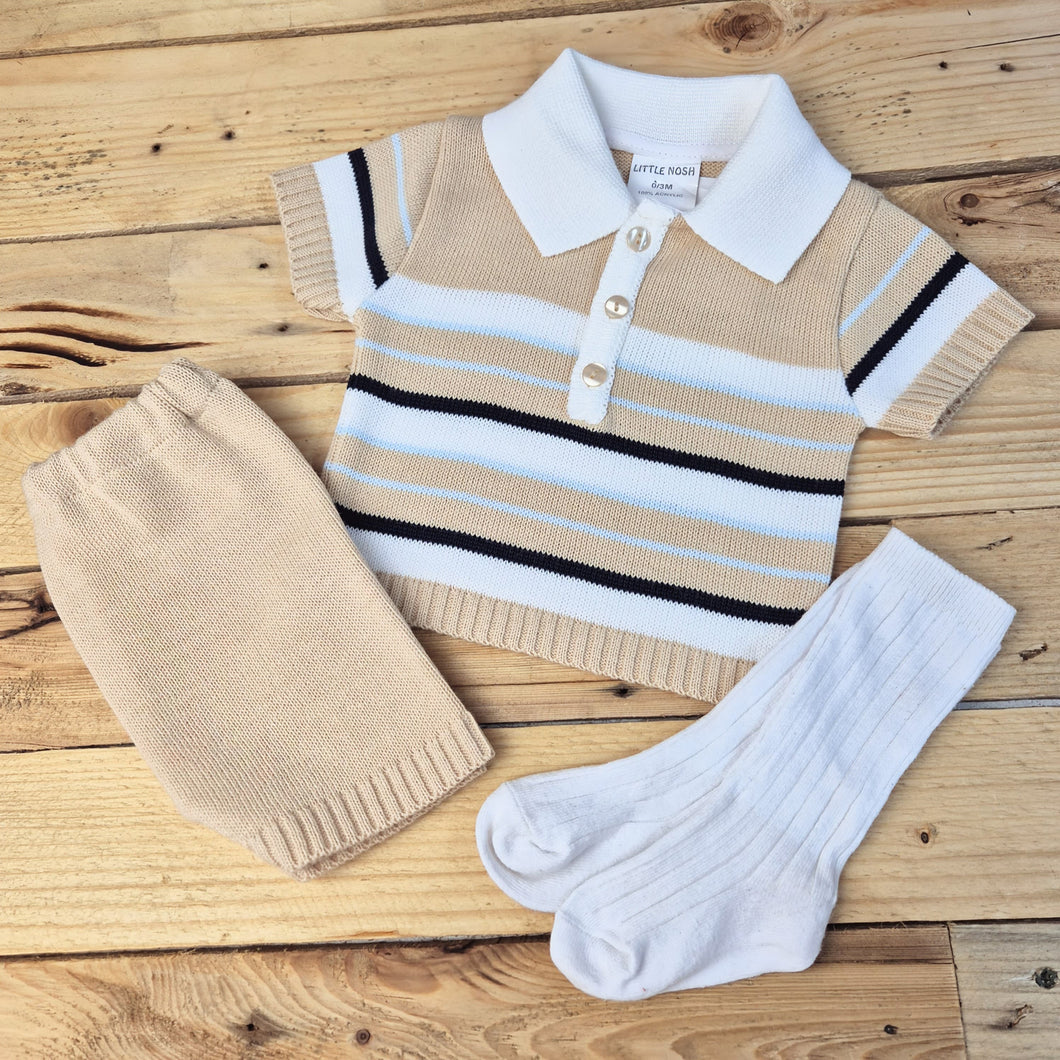 LITTLE NOSH - BOYS KNITTED SET