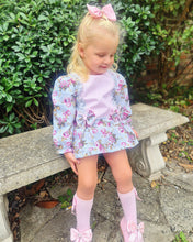 Load image into Gallery viewer, BUTTON UP BABY - GREY ROSES SHIFT DRESS