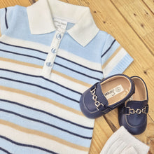 Load image into Gallery viewer, LITTLE NOSH - BOYS KNITTED BLUE ROMPER