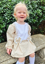 Load image into Gallery viewer, BUTTON UP BABY - BEIGE FLORAL SHIFT DRESS
