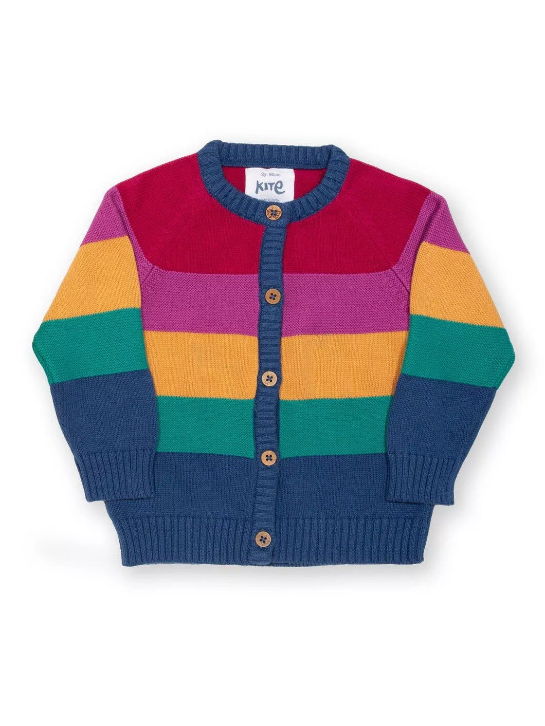 KITE - STRIPY CARDIGAN RAINBOW