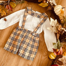 Load image into Gallery viewer, BUTTON UP BABY - BEIGE AND BLACK SET