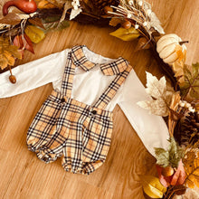 Load image into Gallery viewer, BUTTON UP BABY - BEIGE AND BLACK SET