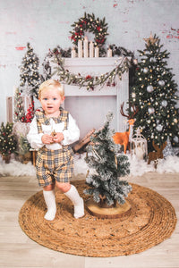 BUTTON UP BABY - BEIGE AND BLACK SET