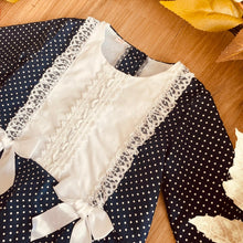 Load image into Gallery viewer, BUTTON UP BABY - NAVY SHIFT DRESS