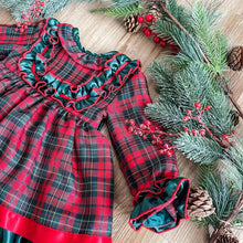 Load image into Gallery viewer, BUTTON UP BABY - CHRISTMAS DRESS - TARTAN