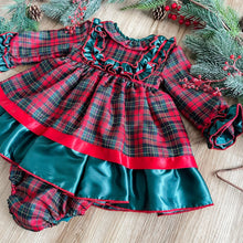 Load image into Gallery viewer, BUTTON UP BABY - CHRISTMAS DRESS - TARTAN