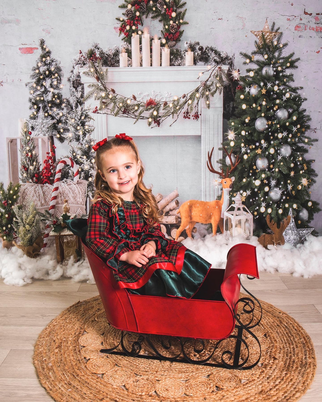 BUTTON UP BABY - CHRISTMAS DRESS - TARTAN