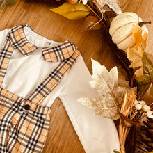 Load image into Gallery viewer, BUTTON UP BABY - BEIGE AND BLACK SET
